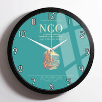 Thumbnail for Central Japan International Airport NGO Wall-Clock Framed - Turquoise