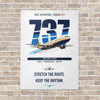 Thumbnail for Boeing 737-400 Classic vertical canvas print - no frame - white background