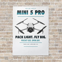 Thumbnail for DJI Mini 5 Pro vertical canvas print - no frame - white background