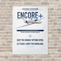 Thumbnail for Cessna Citation Encore+ vertical canvas print - no frame - white background
