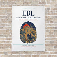 Thumbnail for Erbil International Airport EBL vertical canvas print - no frame - white background