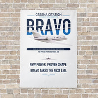 Thumbnail for Cessna Citation Bravo vertical canvas print - no frame - white background