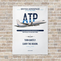Thumbnail for British Aerospace ATP vertical canvas print - no frame - white background