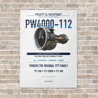 Thumbnail for PW4000-112 vertical canvas print - no frame - white background