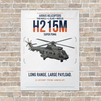 Thumbnail for Airbus H215M vertical canvas print - no frame - white background