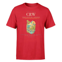 Thumbnail for Yeager Airport (CRW) T-Shirt single-side front print in Red | yeager-airport-crw-double-side-t-shirt