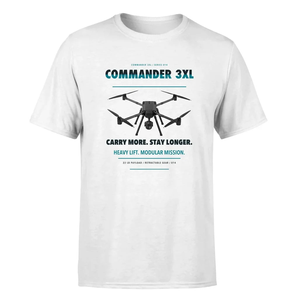 Draganfly Commander 3XL design on white single side