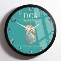 Thumbnail for Ronald Reagan Washington National Airport DCA Wall-Clock Framed - Turquoise