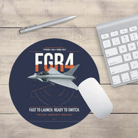 Thumbnail for Eurofighter Typhoon FGR4 design on navy blue round mouse pad