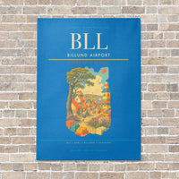 Thumbnail for Billund Airport BLL - Canvas No Frame - Turquoise