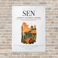 Thumbnail for London Southend Airport SEN vertical canvas print - no frame - white background