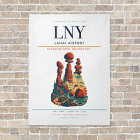 Thumbnail for Lanai Airport LNY vertical canvas print - no frame - white background
