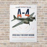 Thumbnail for Junkers Ju 88A-4 vertical canvas print - no frame - white background