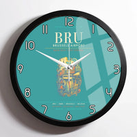Thumbnail for Brussels Airport BRU Wall-Clock Framed - Turquoise