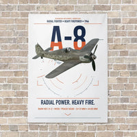 Thumbnail for Focke-Wulf Fw 190A-8 vertical canvas print - no frame - white background