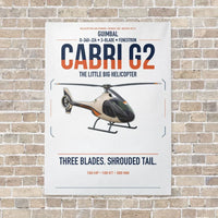 Thumbnail for Guimbal Cabri G2 vertical canvas print - no frame - white background