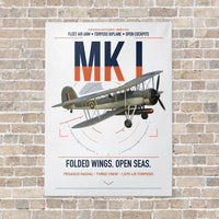 Thumbnail for Fairey Swordfish Mk I vertical canvas print - no frame - white background
