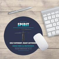 Thumbnail for Ascent AeroSystems Spirit design on navy blue round mouse pad