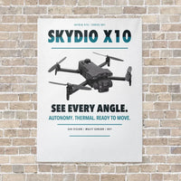 Thumbnail for Skydio X10 vertical canvas print - no frame - white background