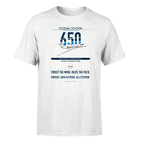 Thumbnail for Cessna Citation 650 - Citation III design on white double-side t-shirt, single-side print