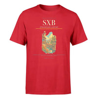 Thumbnail for Strasbourg Airport (SXB) T-Shirt single-side front print in Red | strasbourg-airport-sxb-double-side-t-shirt