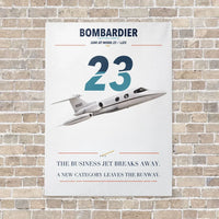 Thumbnail for Bombardier Learjet 23 vertical canvas print - no frame - white background