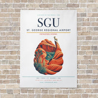 Thumbnail for St. George Regional Airport SGU vertical canvas print - no frame - white background