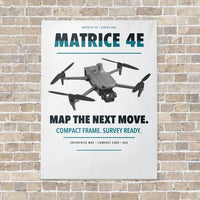 Thumbnail for DJI Matrice 4E vertical canvas print - no frame - white background