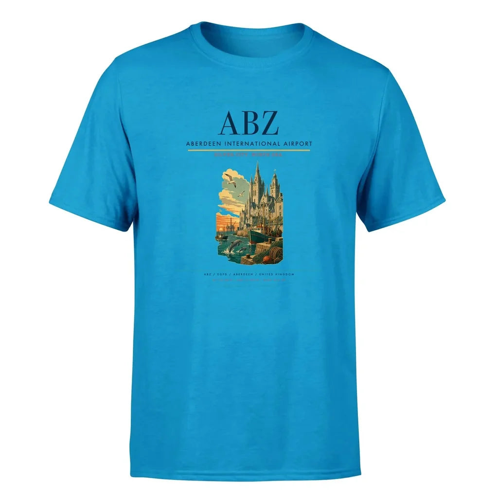 Aberdeen Airport (ABZ) Premium T-Shirt Turquoise
