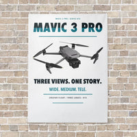 Thumbnail for DJI Mavic 3 Pro vertical canvas print - no frame - white background