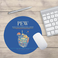 Thumbnail for Bacha Khan International Airport PEW Mouse-Pad Round - Blue
