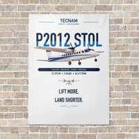 Thumbnail for Tecnam P2012 STOL vertical canvas print - no frame - white background