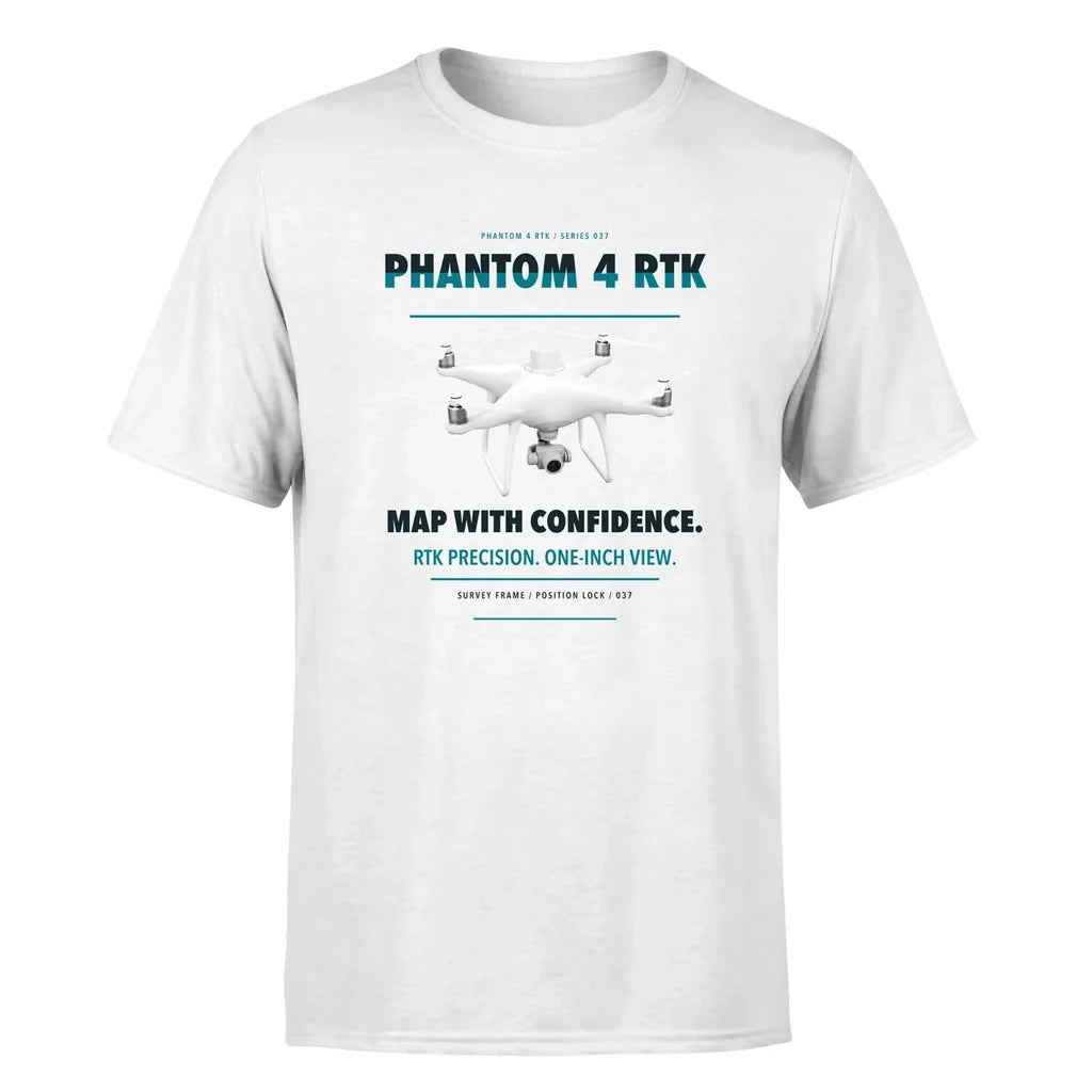 DJI Phantom 4 RTK design on white single side