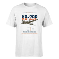 Thumbnail for KB-29P SUPERFORTRESS design on white double-side t-shirt, single-side print