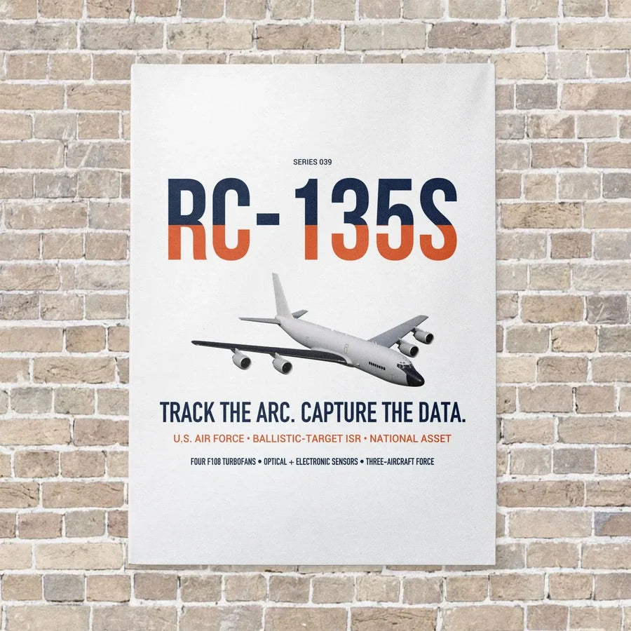 RC-135S Cobra Ball vertical canvas print - no frame - white background