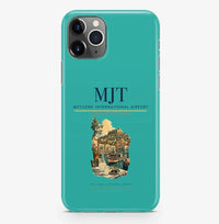 Thumbnail for Mytilene Airport (MJT) design on turquoise iPhone 16 Pro MagSafe case
