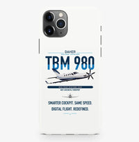Thumbnail for Daher TBM 980 design on white magsafe iphone case, for iPhone Pro Max