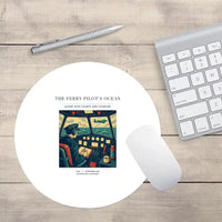 Thumbnail for VINTAGE G4368 - The Ferry Pilot's Ocean - Designed Mouse Pads design on white round