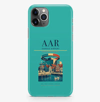 Thumbnail for Aarhus Airport (AAR) design on turquoise iPhone 16 Pro MagSafe case