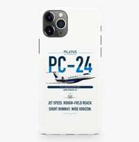 Thumbnail for Pilatus PC-24 design on white magsafe iphone case, for iPhone Pro Max