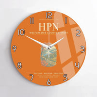 Thumbnail for Westchester County Airport HPN Wall-Clock No-Frame - Orange