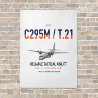 Thumbnail for Airbus C295M T.21 vertical canvas print - no frame - white background