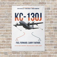 Thumbnail for KC-130J SUPER HERCULES vertical canvas print - no frame - white background