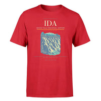 Thumbnail for Idaho Falls Regional Airport (IDA) T-Shirt single-side front print in Red | idaho-falls-regional-airport-ida-double-side-t-shirt