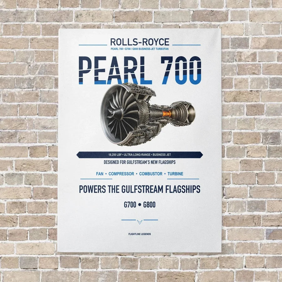PEARL 700 vertical canvas print - no frame - white background