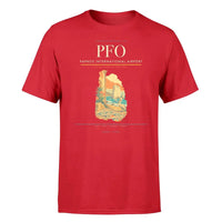 Thumbnail for Paphos International Airport (PFO) T-Shirt single-side front print in Red | paphos-international-airport-pfo-double-side-t-shirt