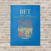 Thumbnail for Bethel Airport BET - Canvas No Frame - Turquoise