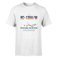 Thumbnail for RC-135V W Rivet Joint design on white double-side t-shirt, single-side print