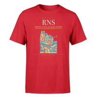 Thumbnail for Rennes–Saint-Jacques Airport (RNS) T-Shirt single-side front print in Red | rennessaint-jacques-airport-rns-double-side-t-shirt