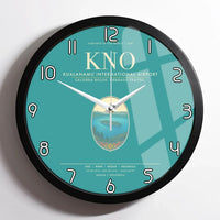 Thumbnail for Kualanamu International Airport Medan KNO Wall-Clock Framed - Turquoise